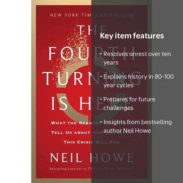 Neil Howe, Hardcover, The Fourth Turning Is Here, Cycles of Neil Howe, Hardcover, The Fourth Turning Is Here, Cycles of