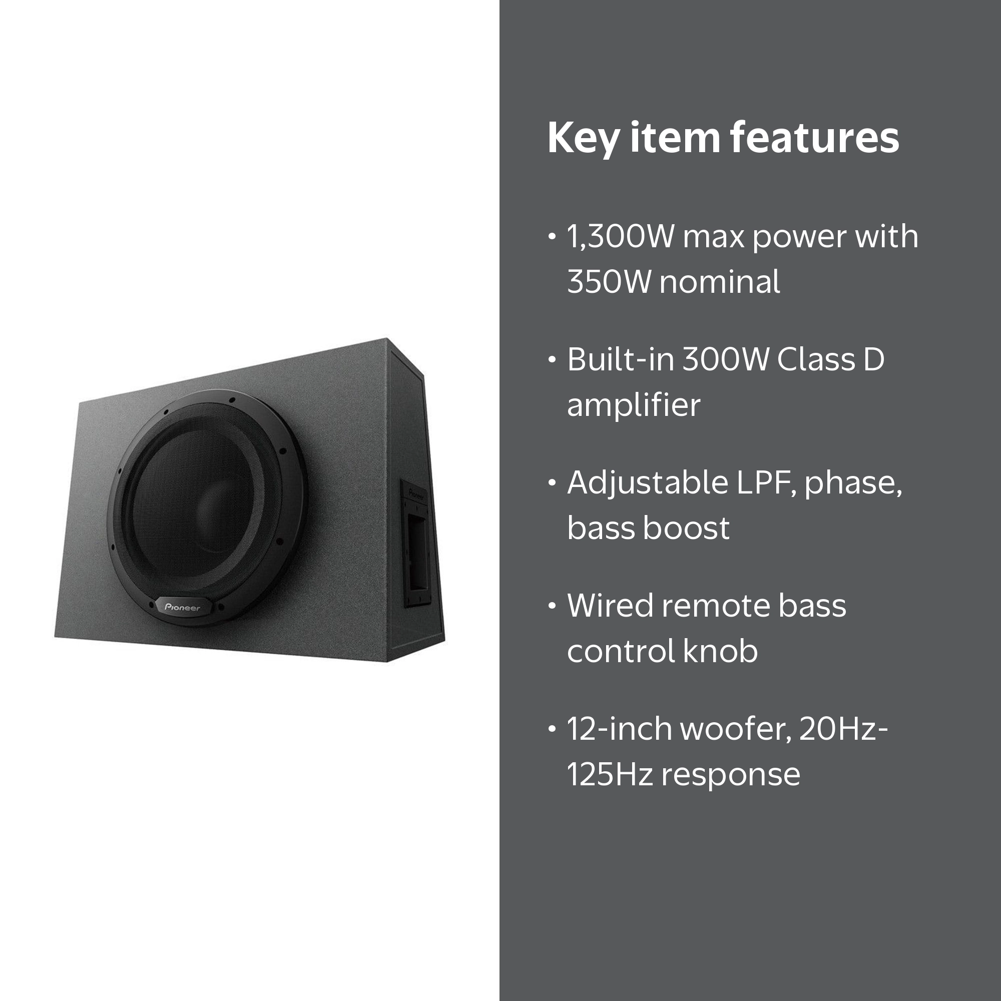Pioneer, Subwoofer, TS-WX1210A 12