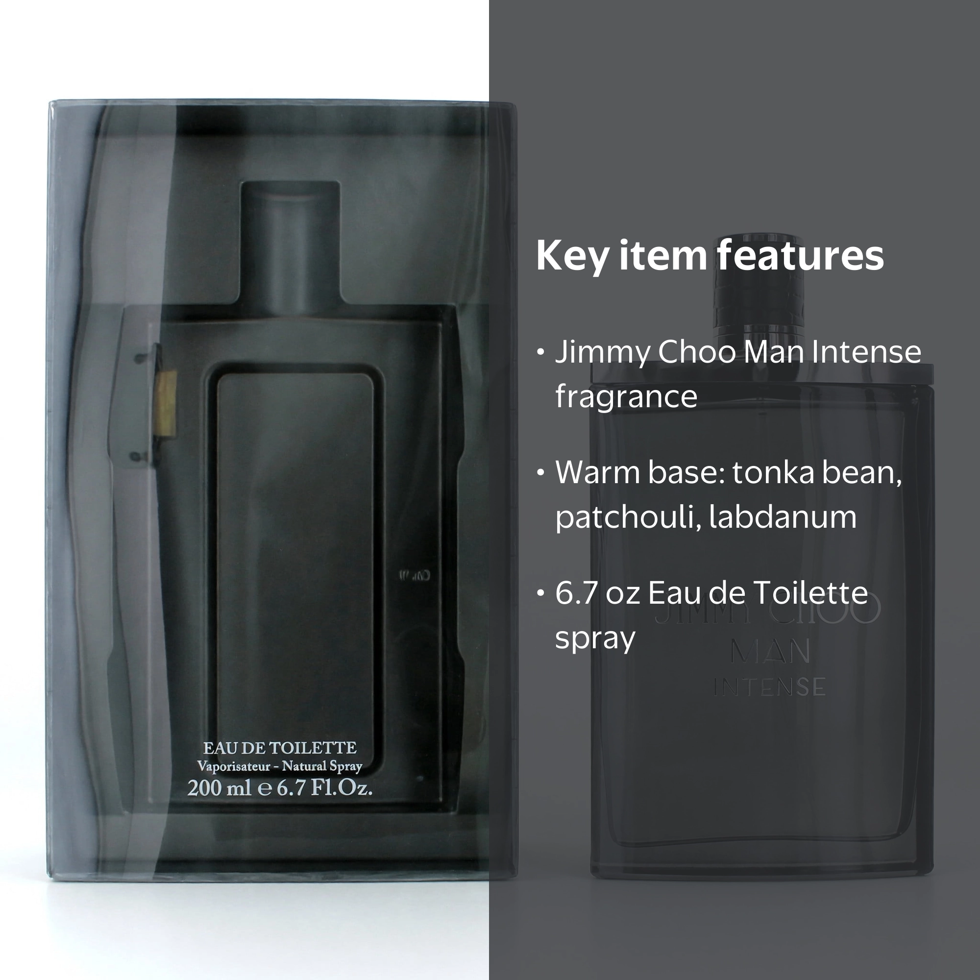 Jimmy Choo Man Intense Eau De Toilette Spray, 6.7 oz, Lavender