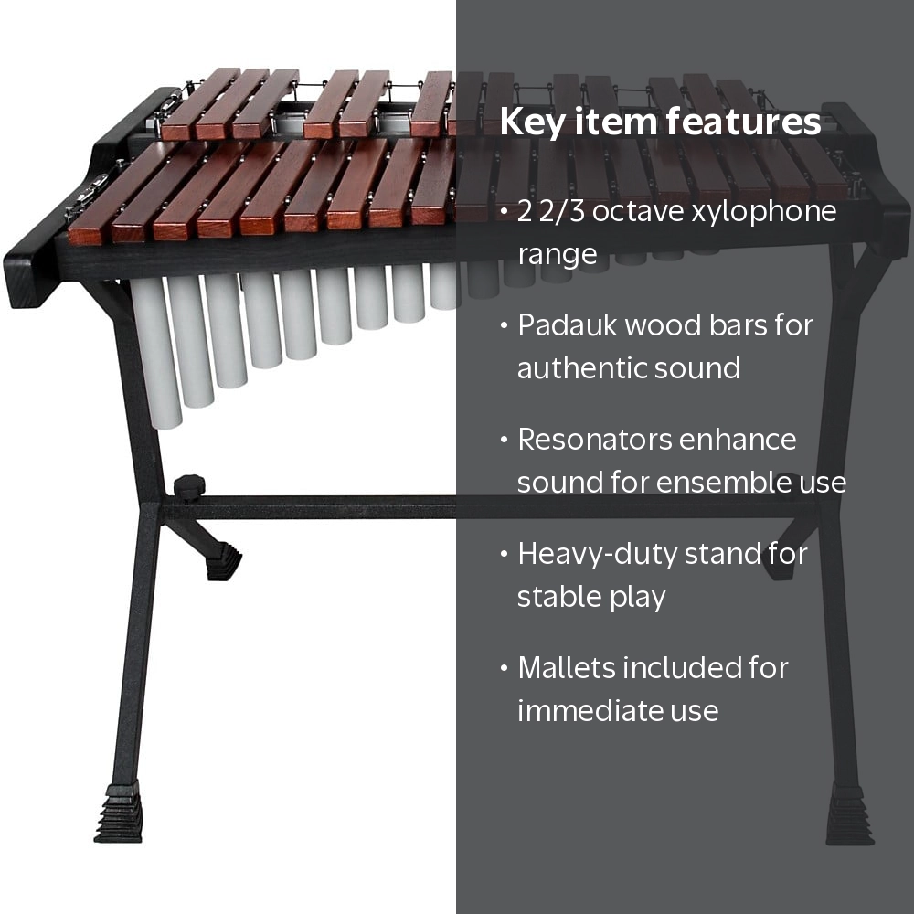 邦楽 FIXED SOUND TRACKER/ANSWER Sound Percussion Labs 2 2/3 Octave Xylophone Padauk Wood Bars with