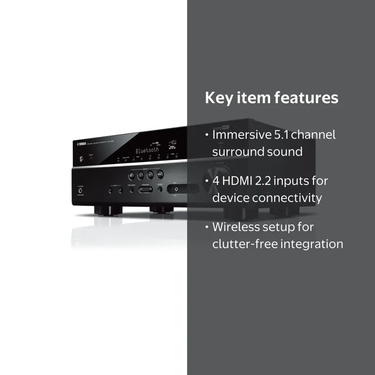 Yamaha Corporation RX-V385 AV Receiver - Walmart.com