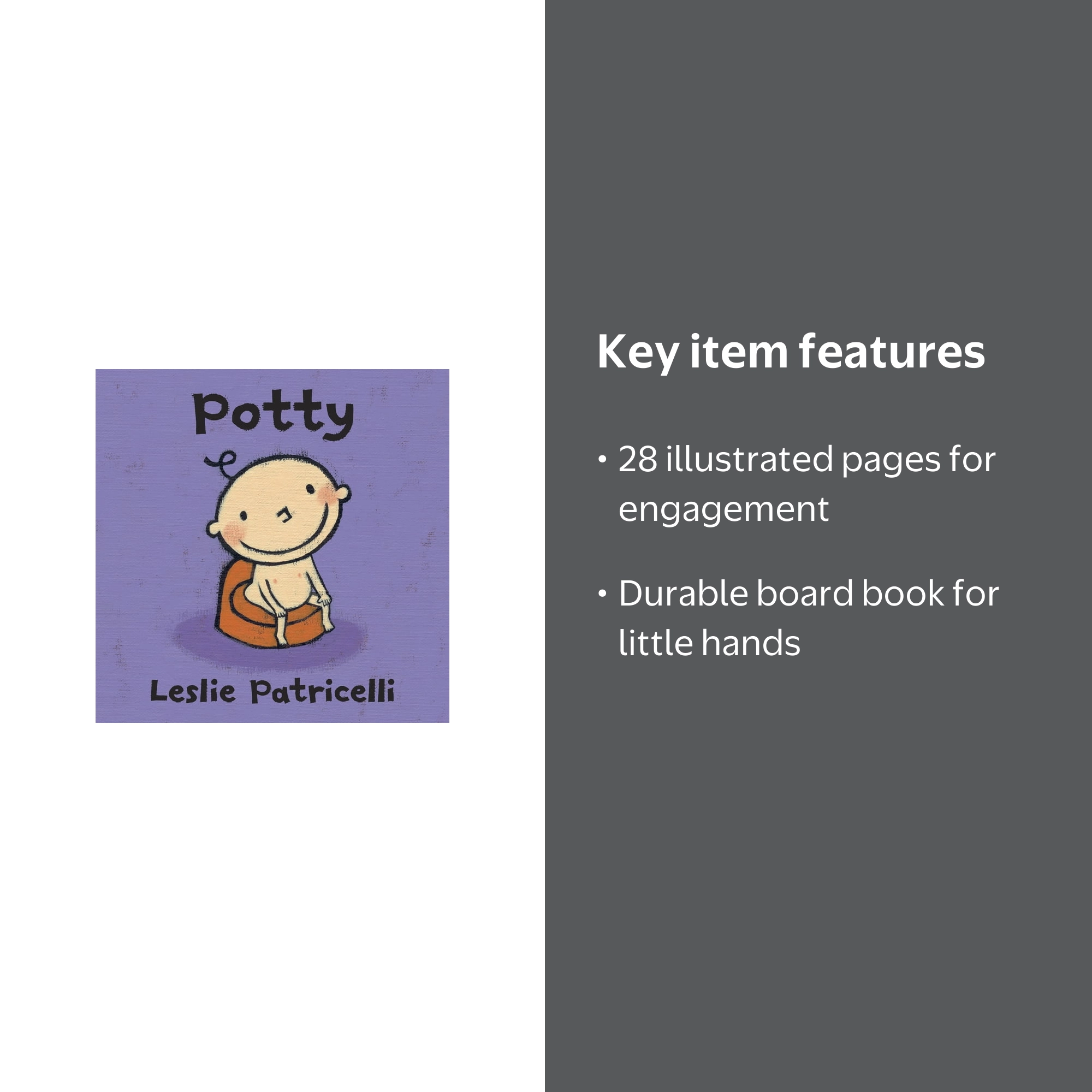 Leslie Patricelli Board Books Potty (Toilet Training Story