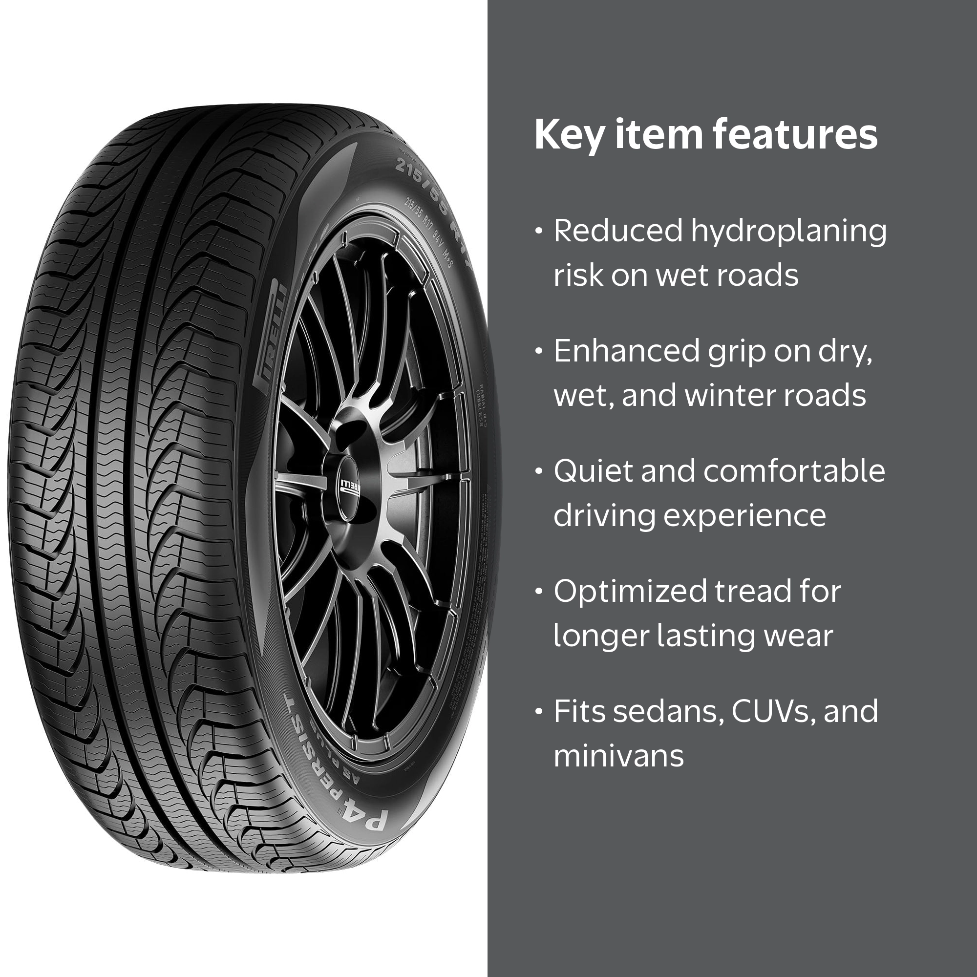 Pirelli, Passenger Tire, P4 Persist AS Plus 215/55R17 94V, All