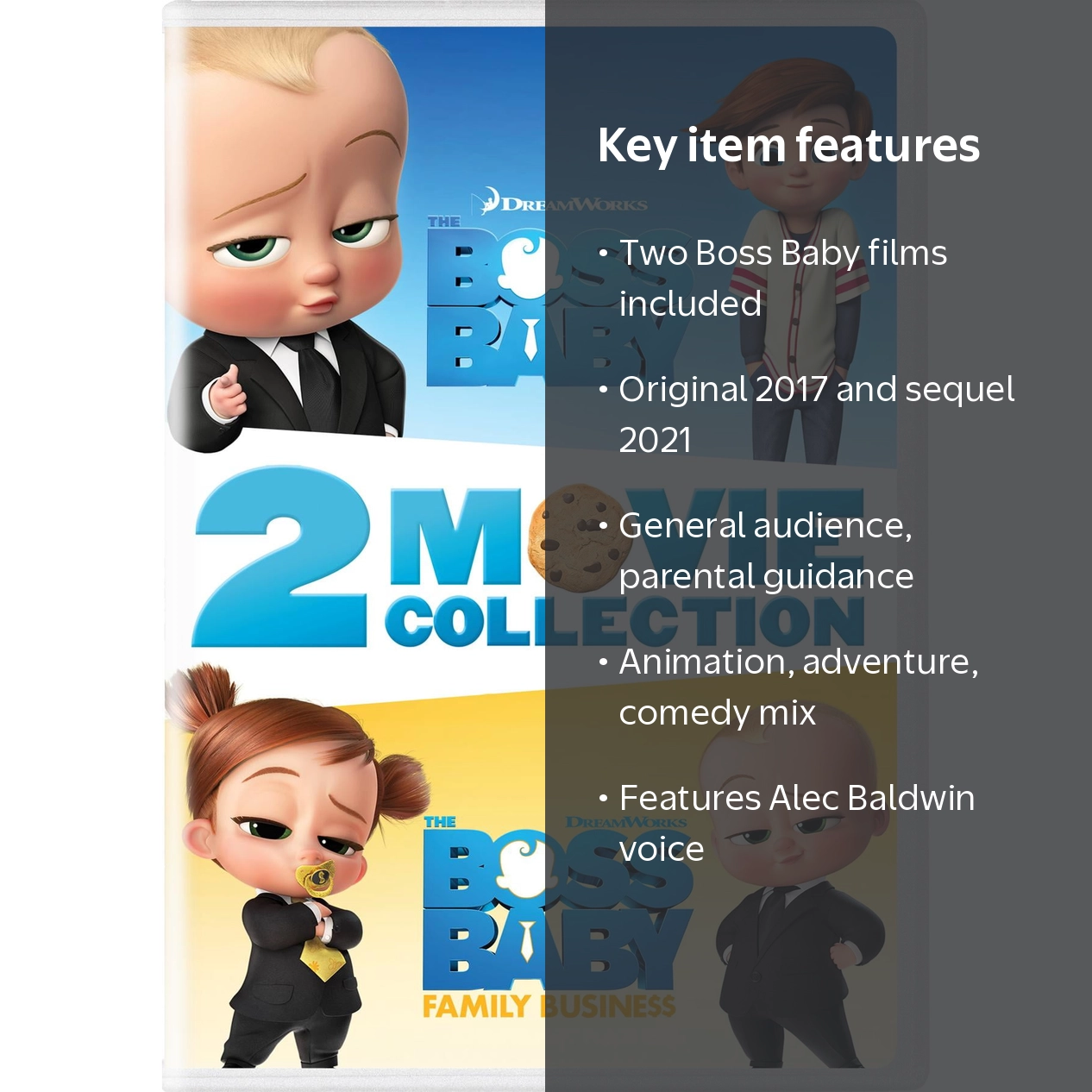 SDS, The Boss Baby: 2-Movie Collection DVD, PG, Includes Both