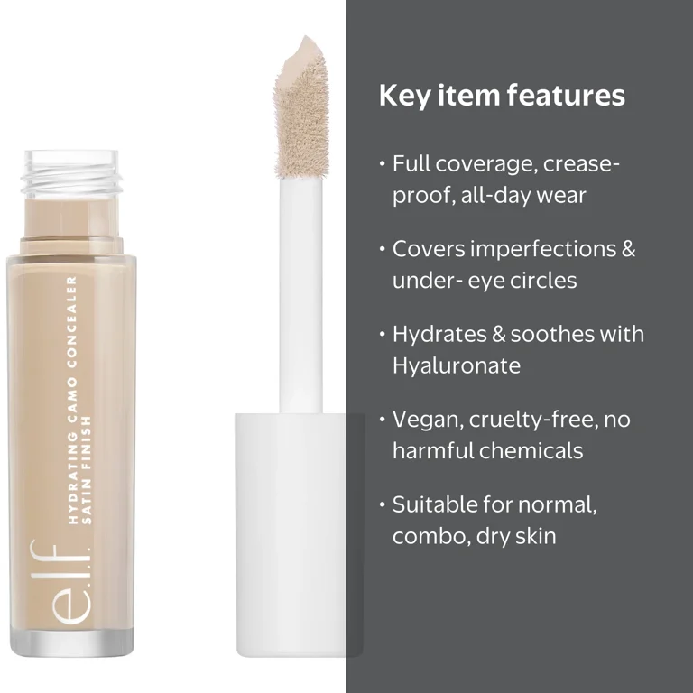 e.l.f. Cosmetics Hydrating Camo Concealer Light Peach Long-Wear