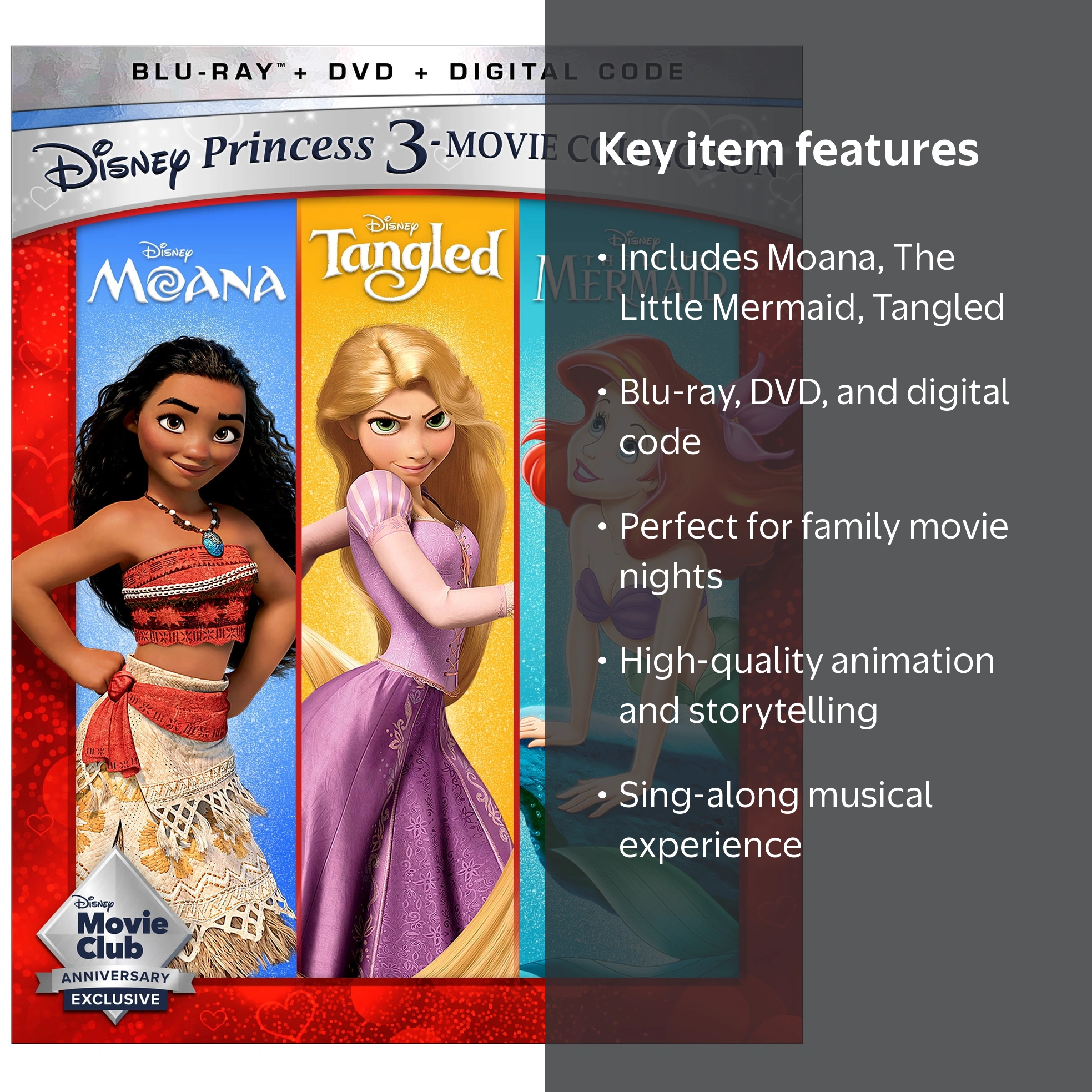 Disney - Princess 3 Movie Collection: The Complete Series (Blu-ray