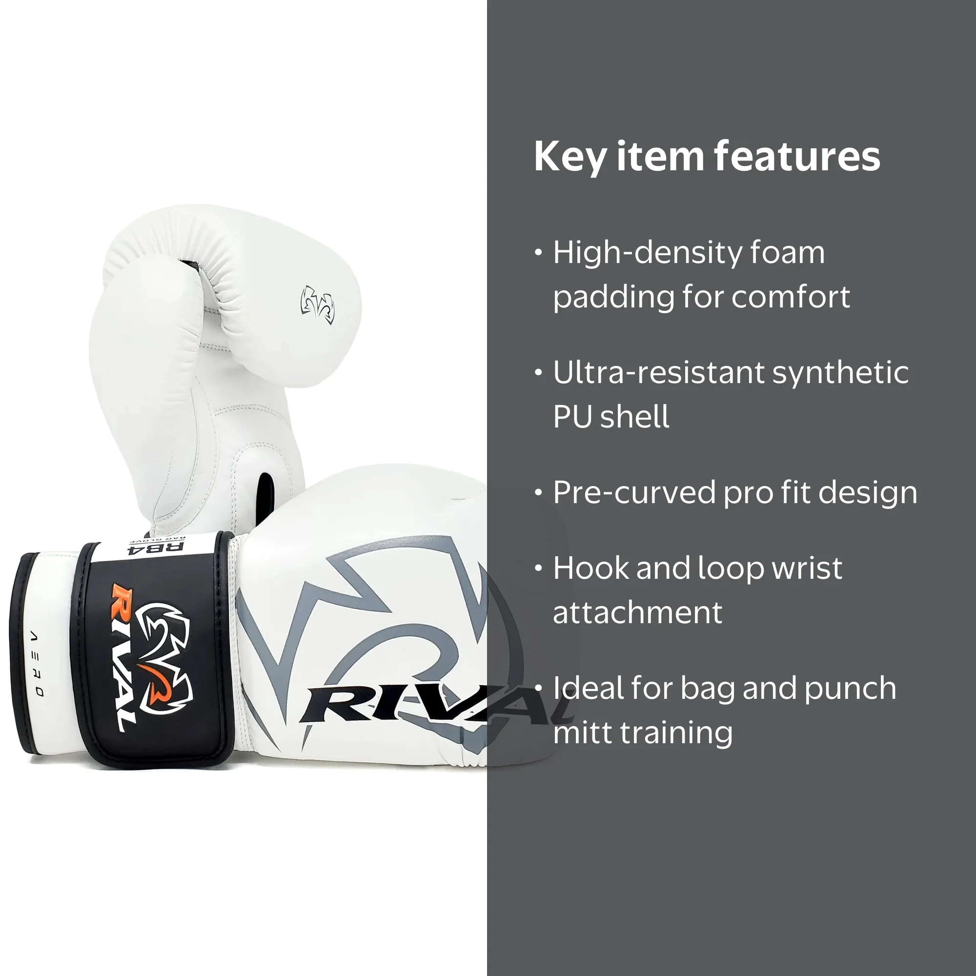 Rival Boxing RB4 Aero Bag Gloves - XS - White - Walmart.com