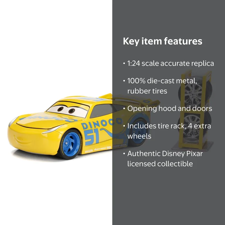 Disney Pixar Cars 1:24 Dinoco Cruz Die-cast Car - Walmart.com