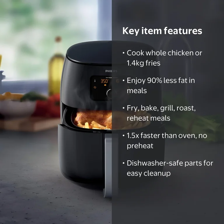 Philips Airfryer XXL with Fat Removal & Rapid Air, 7.3L - Walmart.com