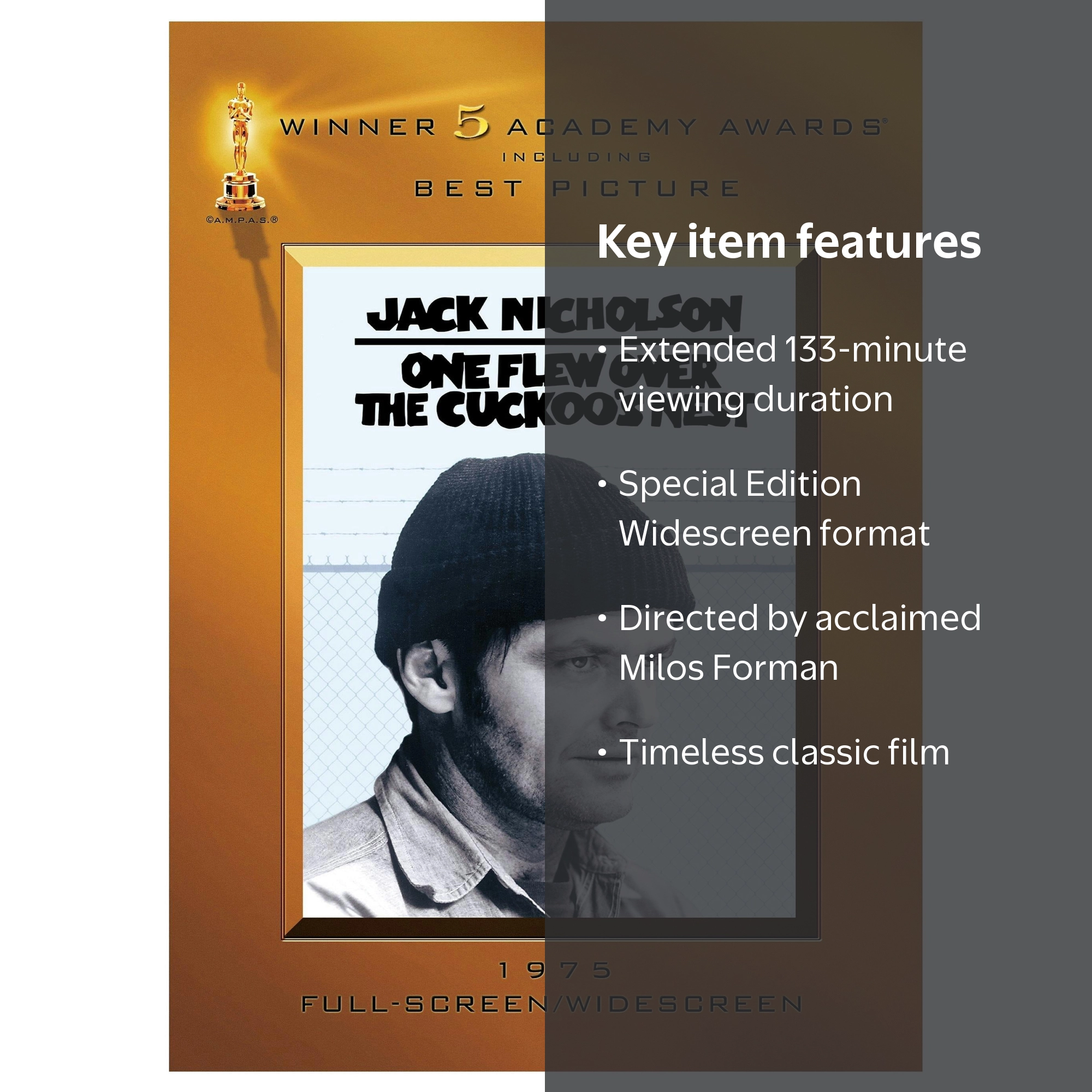 One Flew Over the Cuckoo's Nest, Special Edition, Widescreen DVD