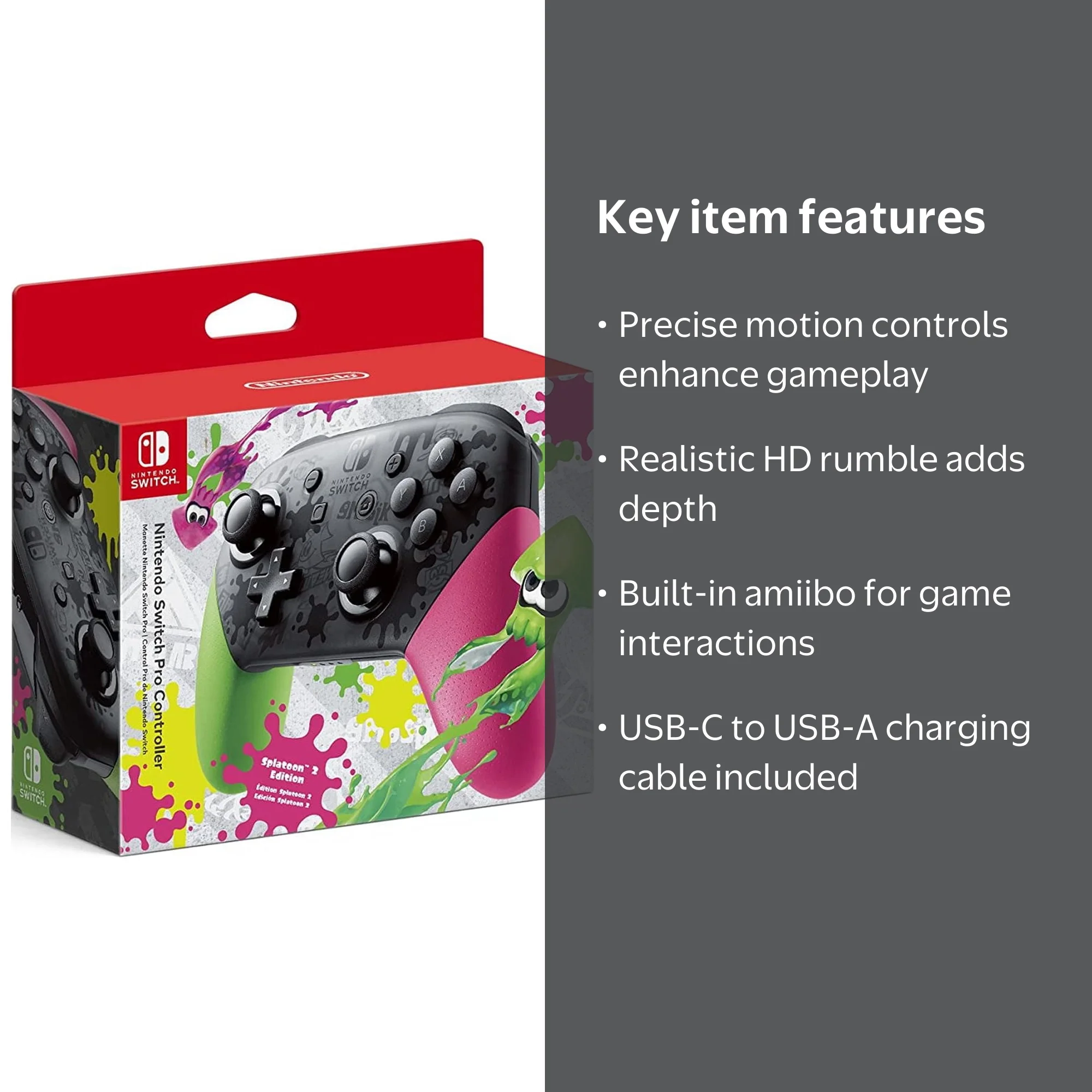 Nintendo Switch Pro Controller - Splatoon 2 Edition [Discontinued
