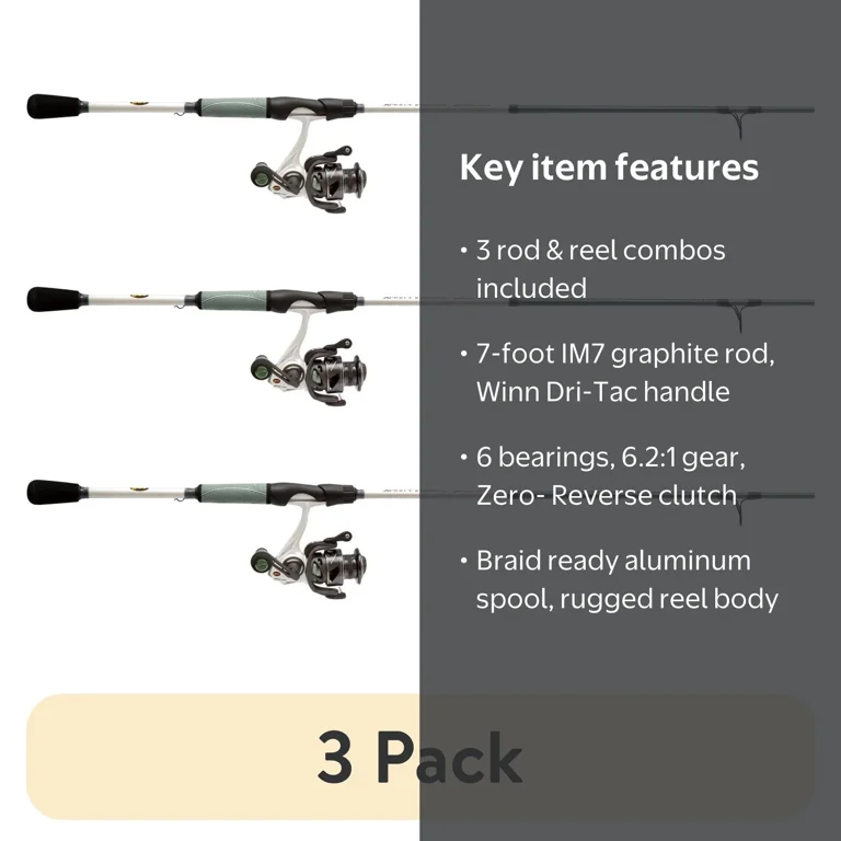 INDIVI 3点セット Lews Xfinity Inshore Speed Spinning Rod & Reel Combo - Walmart.com