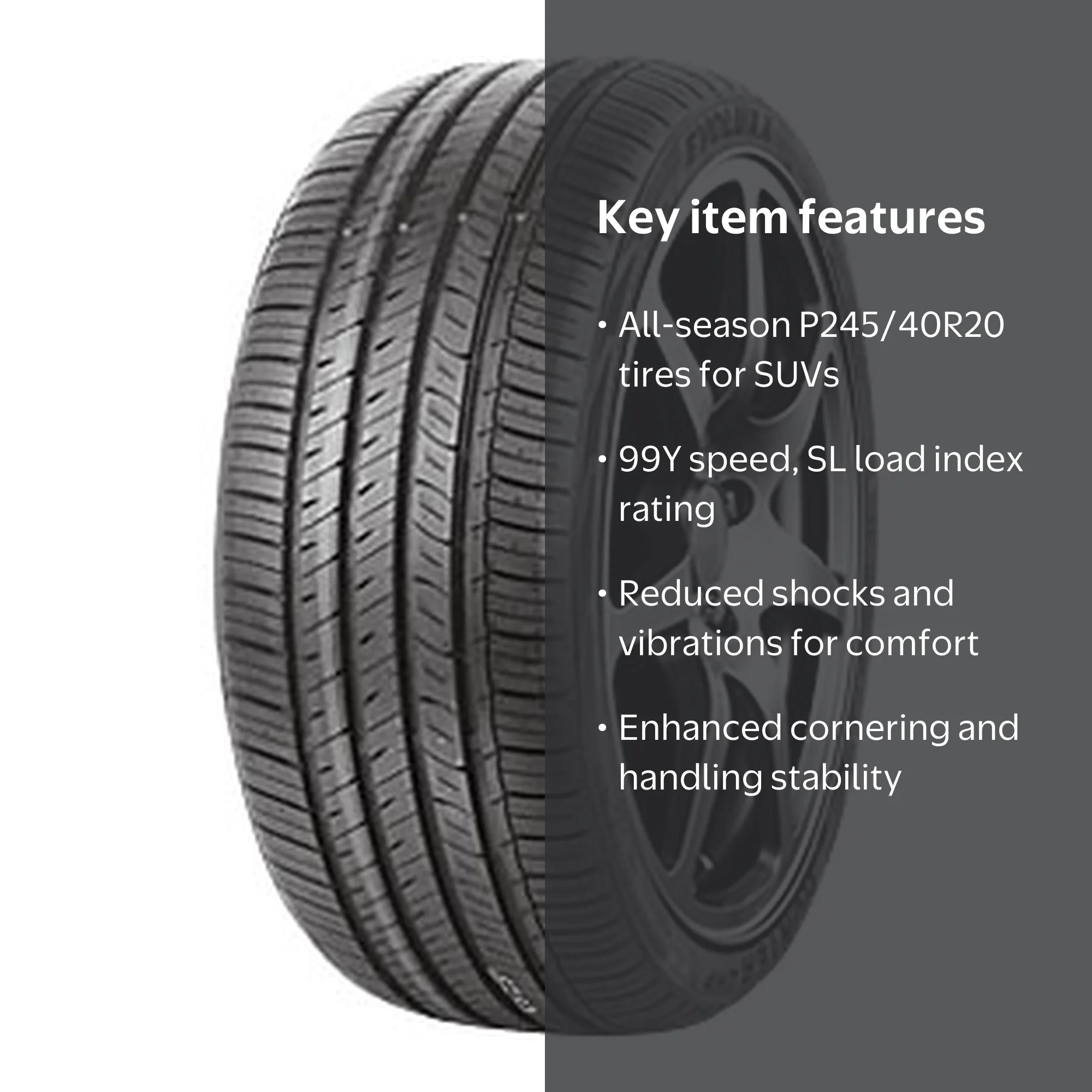 Evoluxx Capricorn UHP UHP P245/40R20 99Y Passenger Tire - Walmart.com