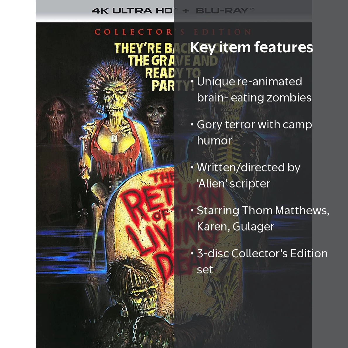 SDS, The Return of the Living Dead Collector's Edition, Three-disc