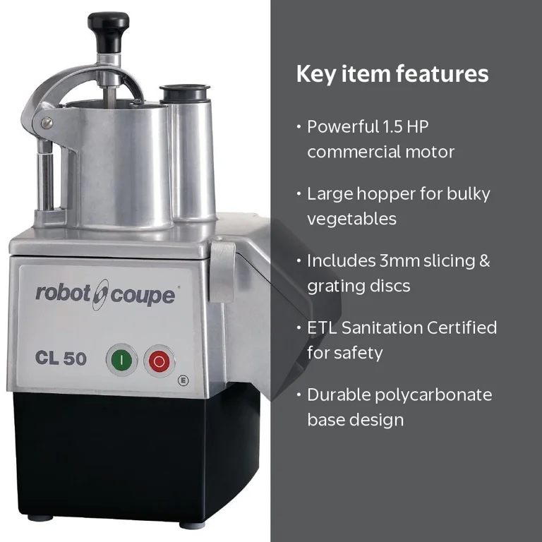 Robot Coupe - CL50E - 1.5 HP Commercial Food Processor w
