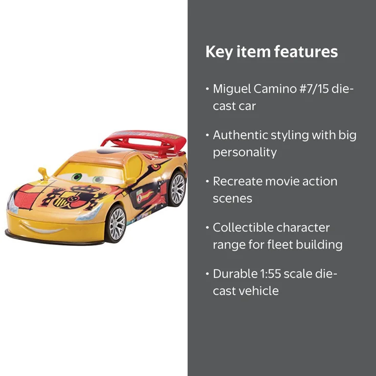 Disney/Pixar Cars, WGP (World Grand Prix) Die-Cast Vehicle, Miguel