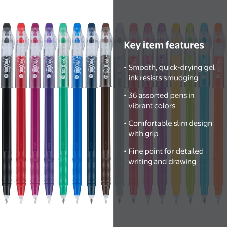 PILOT Lot de 5 Feutres Coloriage Effaçable FRIXION COLORS Pointe