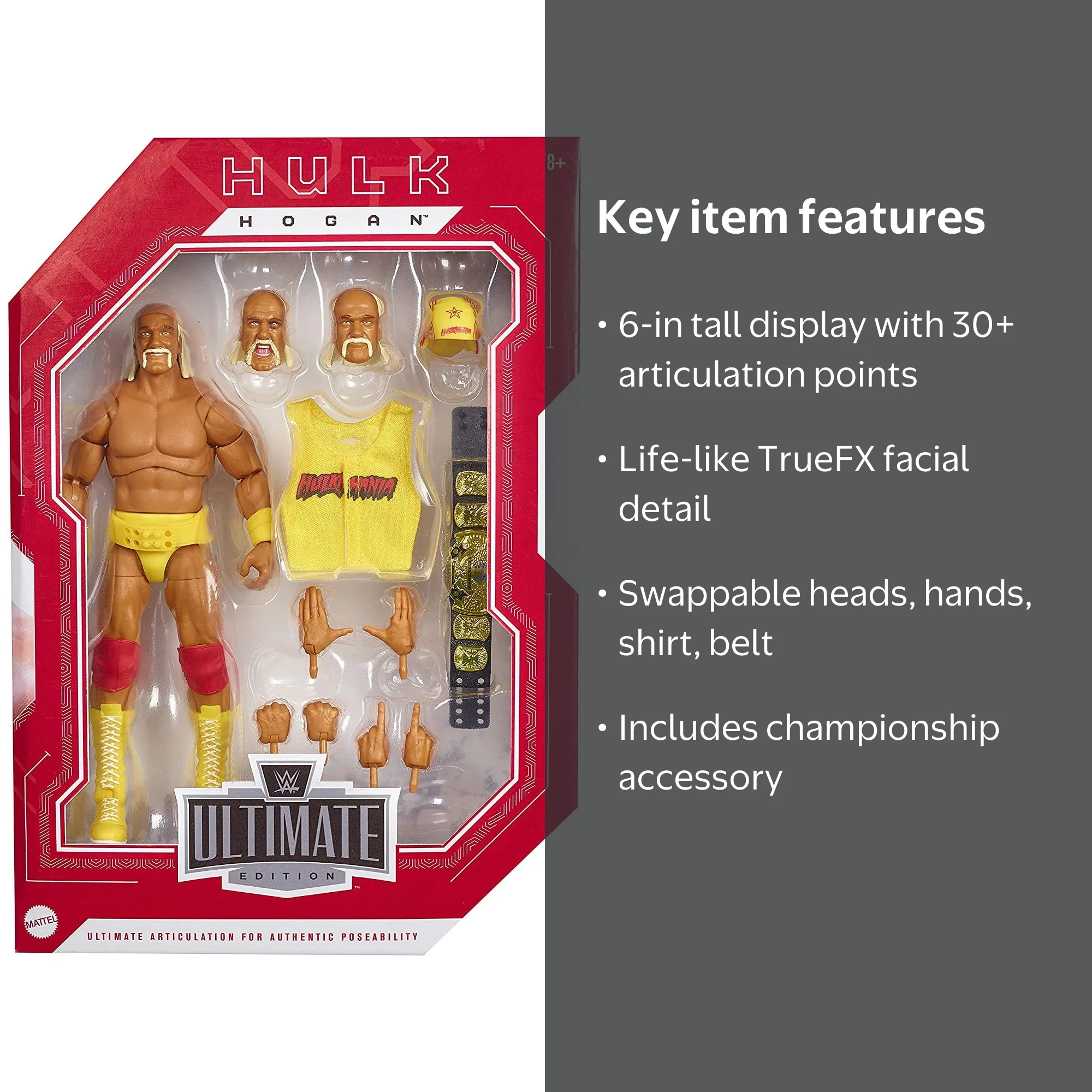 WWE Ultimate Edition Hulk Hogan Action Figure Toy - Fan Takeover