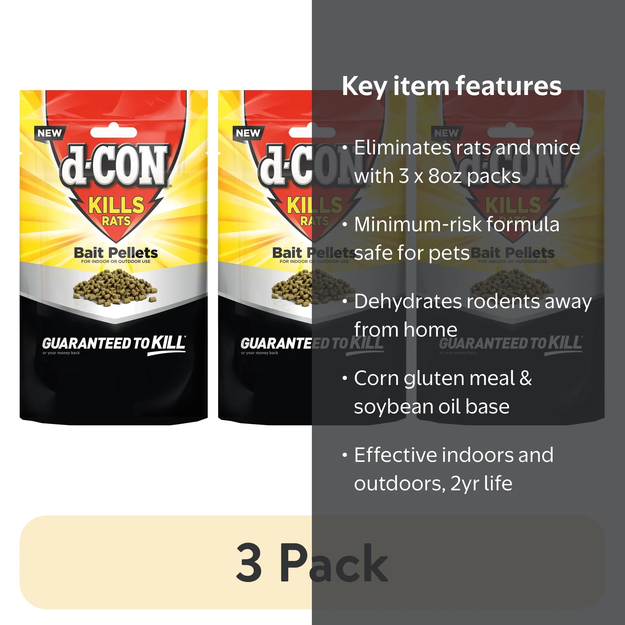 3 pack) (3 pack) d-Con Rat Killer Bait Pellets, 8 oz - Walmart.com