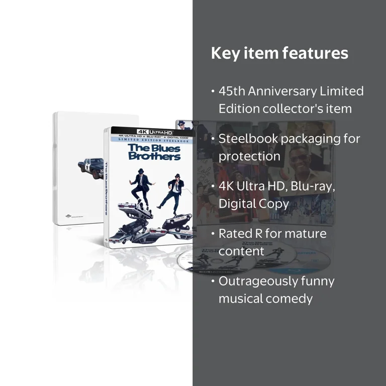 SDS, 4K Ultra HD Steelbook, 45th Anniversary, The Blues Brothers