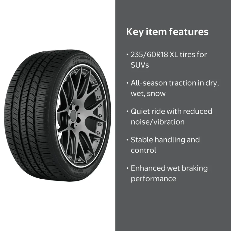 手渡しYOKOHAMA GEOLANDAR GEOLANDAR235/60R18 Yokohama Geolandar X-CV 235/60R18 107W XL All-Season SUV/Crossover