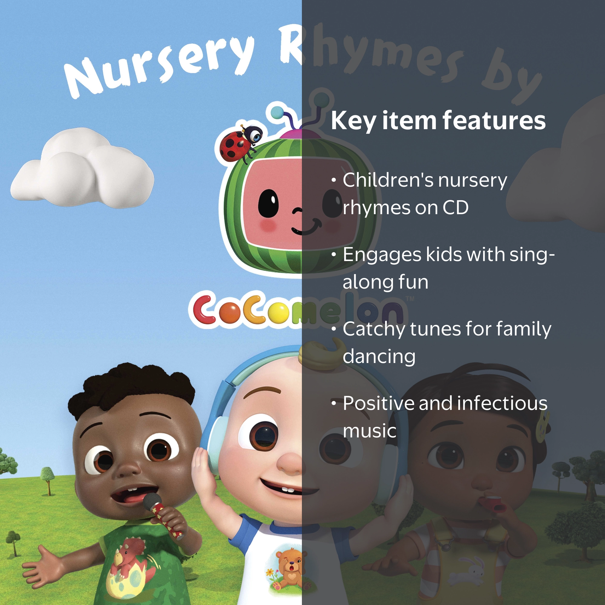 CoComelon, Nursery Rhymes CD, Children's Music, 50+ Songs for Kids