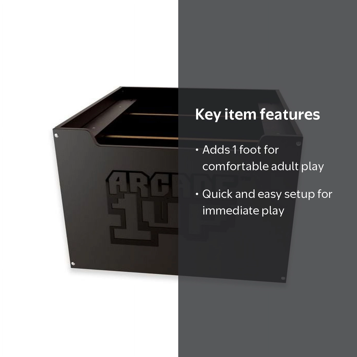 Arcade1Up Black Riser, 1FT, Arcade Game Machine Stand - Walmart.com