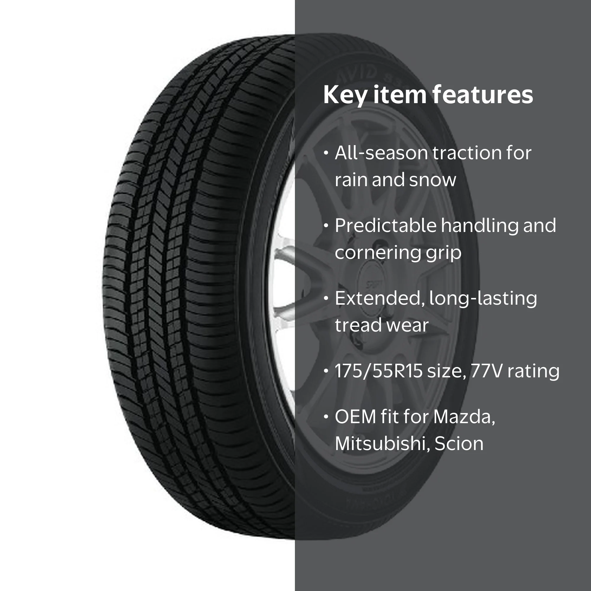 Yokohama AVID S34FA All Season 175/55R15 77V Passenger Tire