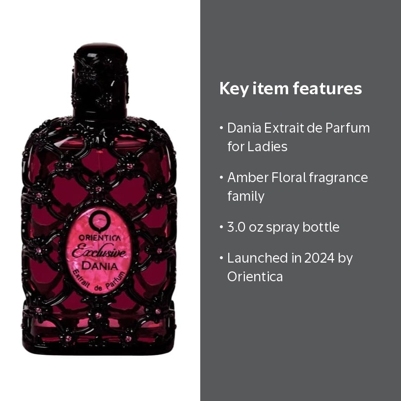 Orientica Ladies Dania Extrait de Parfum Spray 3.0 oz Fragrances