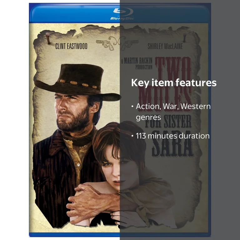 SDS, Two Mules for Sister Sara Blu-ray, 113 mins, Action War