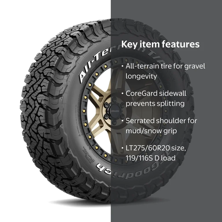 BFG All-Terrain T/A KO3 LT275/60R20 119/116S D - Walmart.com