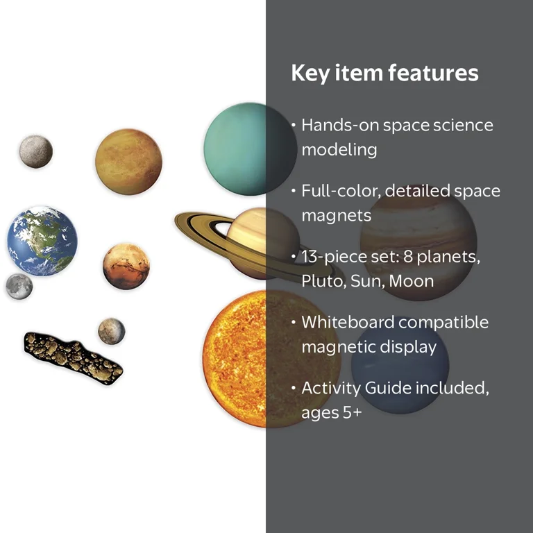 PRL Stars Collector's Edition 12体セット Learning Resources Giant Magnetic Solar System - Walmart.com