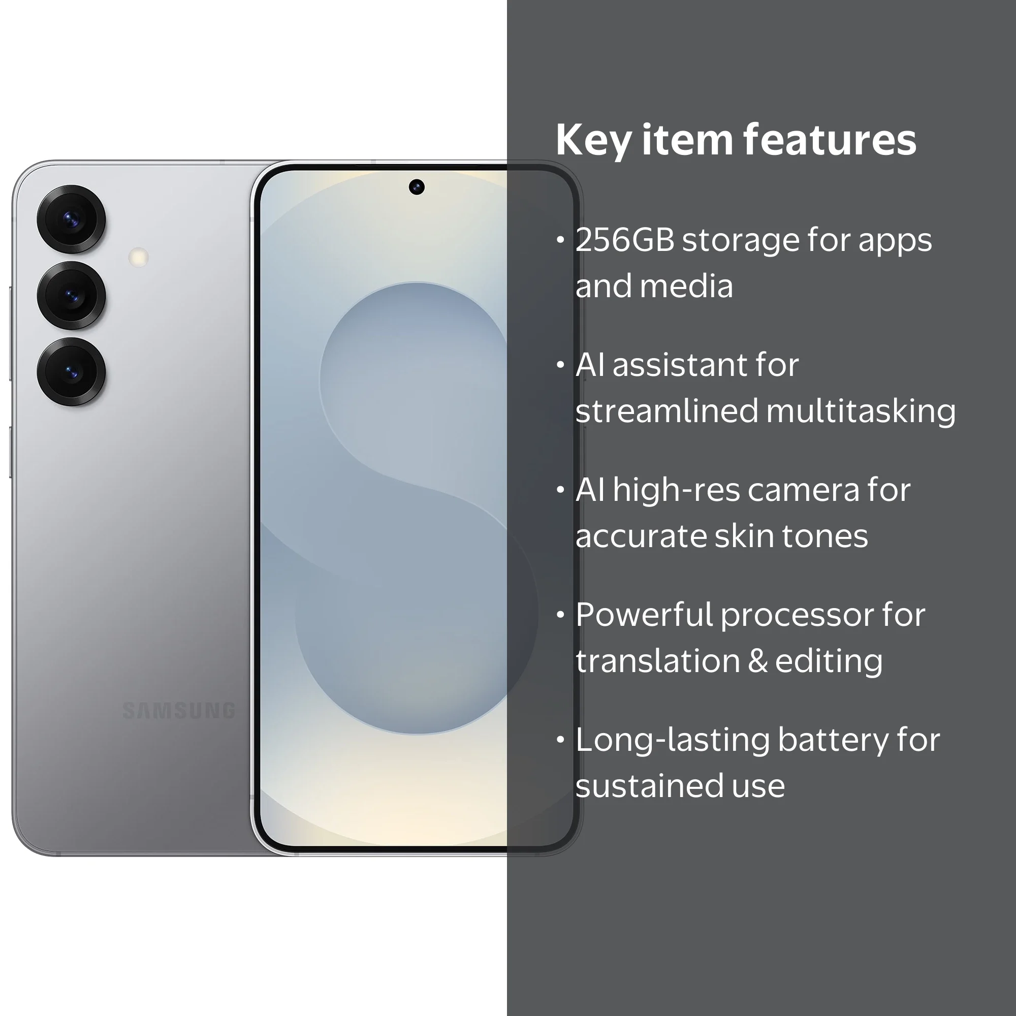 Verizon Samsung Galaxy S25 Silver Shadow 256 GB - Walmart.com