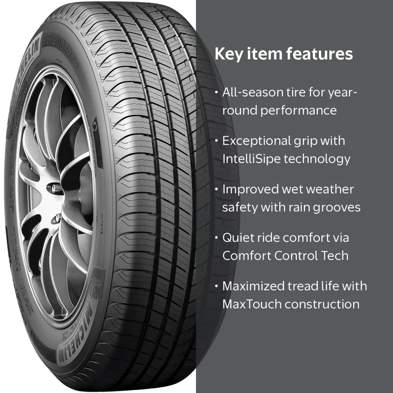 Michelin, Passenger Tire, 195/65R15 91H, All Season - Walmart.com