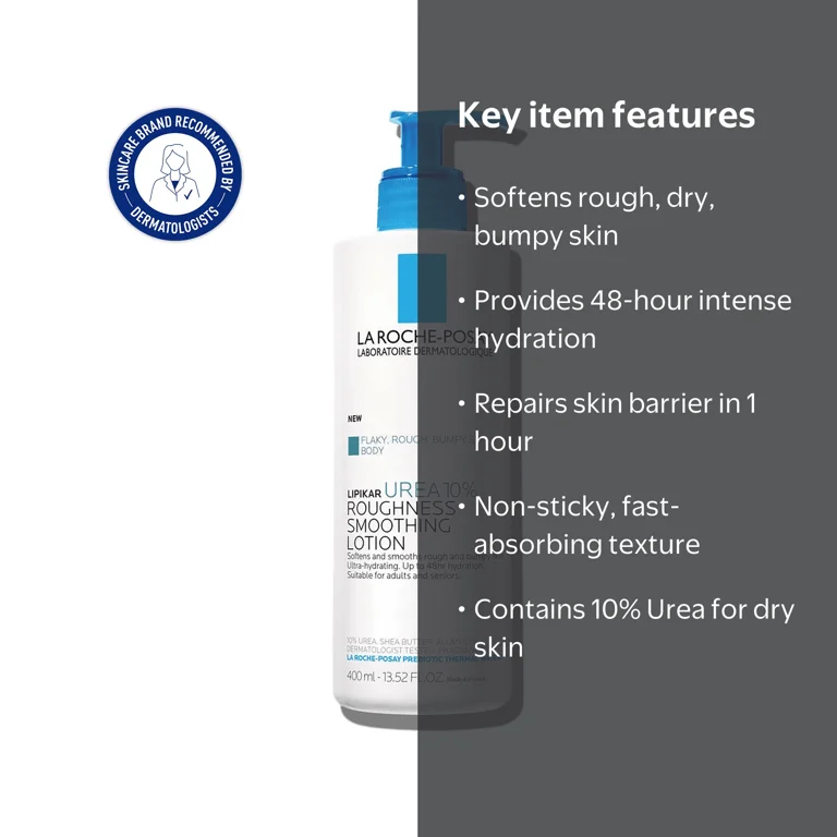 La Roche-Posay Lipikar Urea 10% Roughness Smoothing Lotion, 13.52