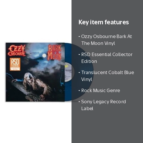 Sony Music, Bark At The Moon, Vinyl LP, Translucent Cobalt Blue