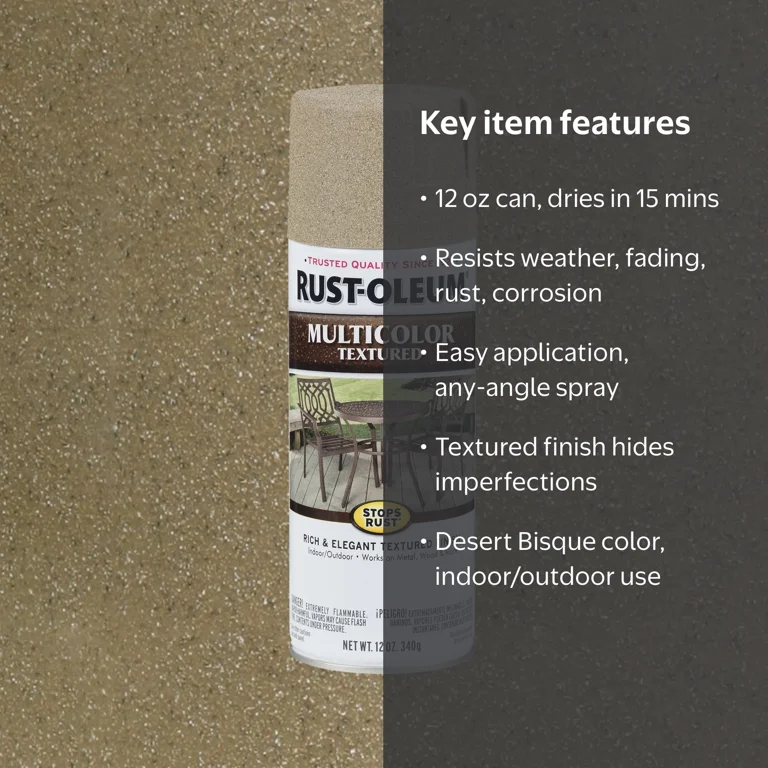 Rust-Oleum, Multi-Color Textured Spray Paint, 223524, 12 oz