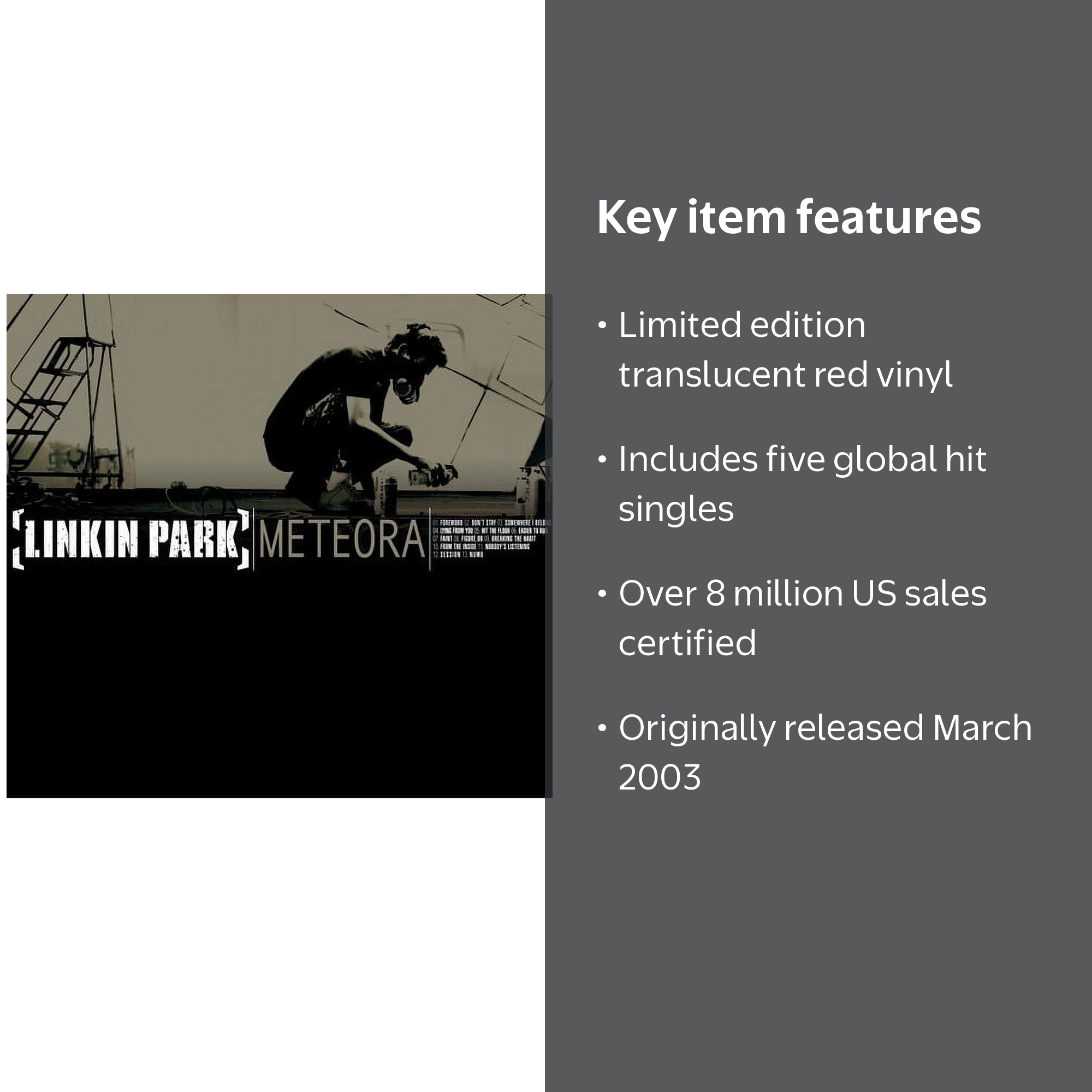 Linkin Park - LTD-Meteora (Tanslucent Red & Gold & Splatter) - LP
