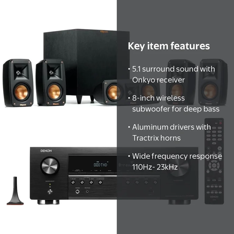 Klipsch Reference Theater Pack 5.1-Channel Surround Sound Stereo