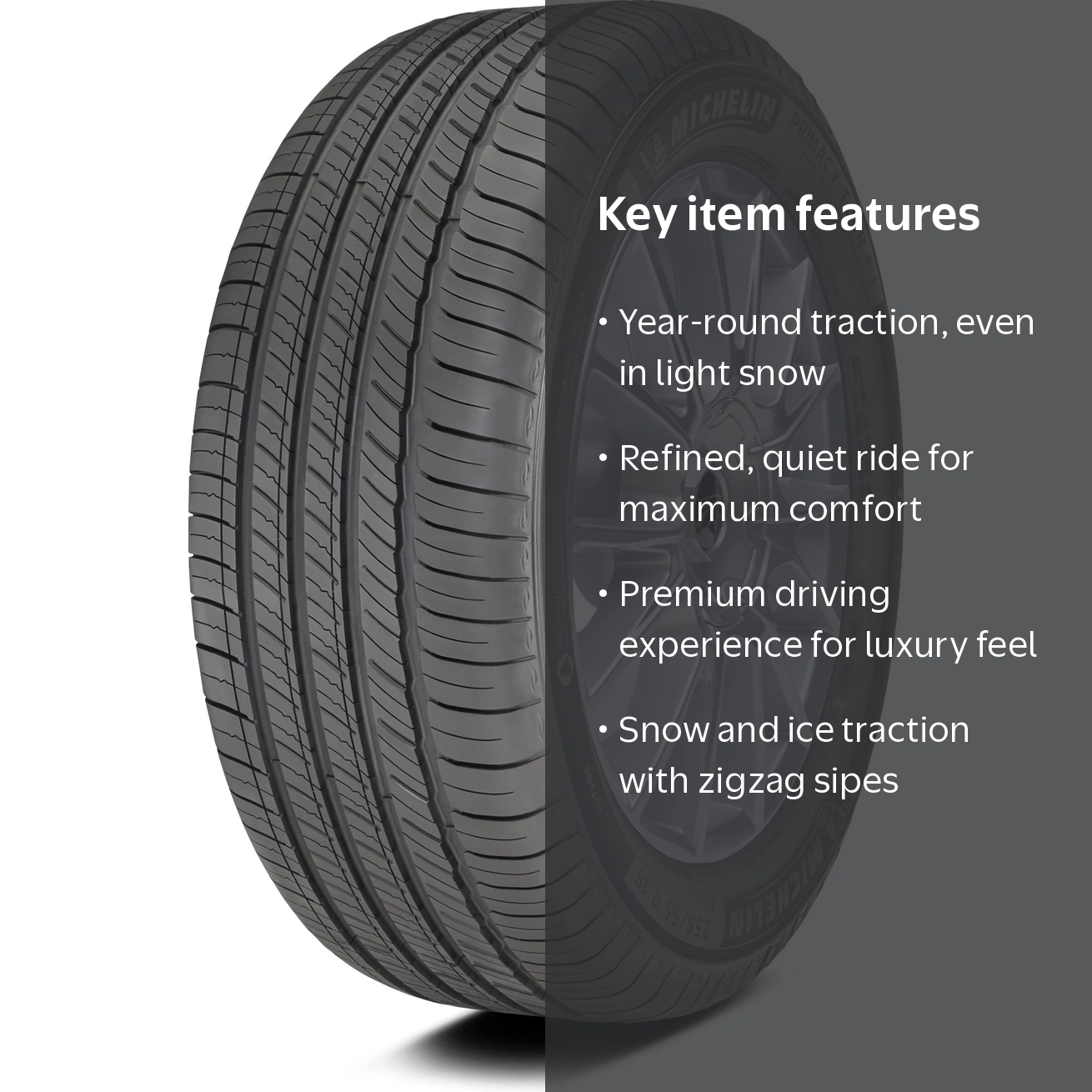 Michelin Primacy Tour A/S All Season 215/65R17 99H Passenger Tire