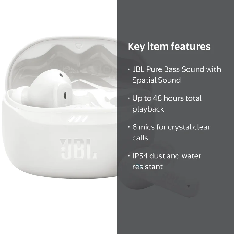 JBL, True Wireless Earbuds, Tune Beam 2, Noise Cancelling