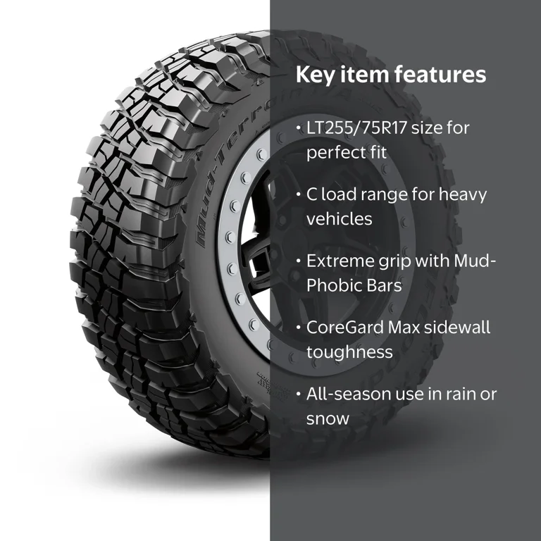 BFGoodrich Mud-Terrain T/A KM3 All-Season LT255/75R17/C 111/108Q