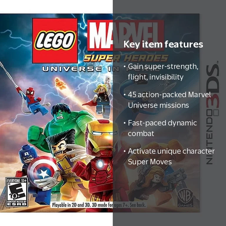 Warner Bros, LEGO Marvel Super Heroes, Nintendo 3DS - Walmart.com Warner Bros, LEGO Marvel Super Heroes, Nintendo 3DS - Walmart.com