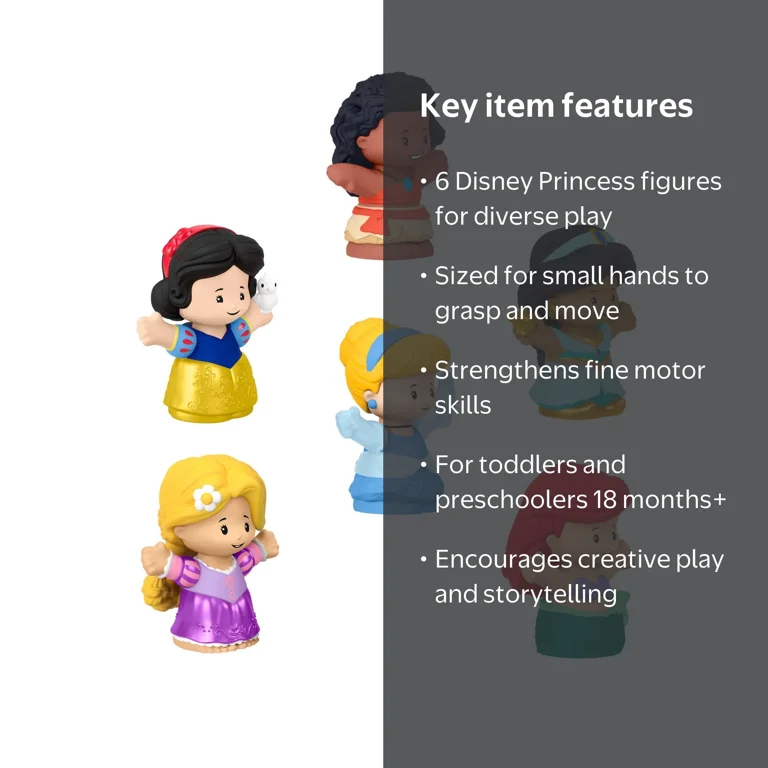Fisher-Price Little People Disney Princess Figure Pack, 6