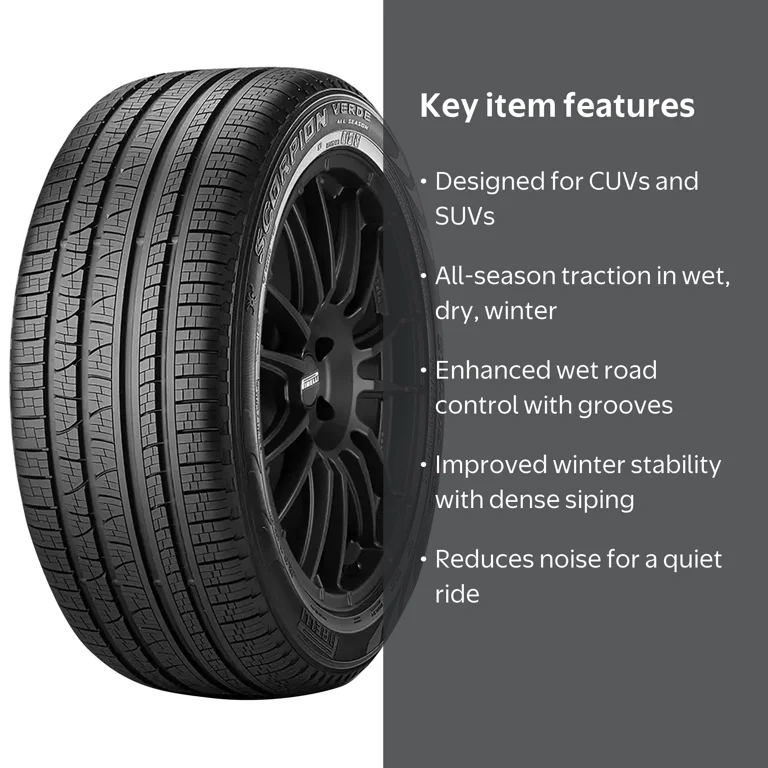 Pirelli, SUV/Crossover Tire, 255/45R20 101H, All Season Traction