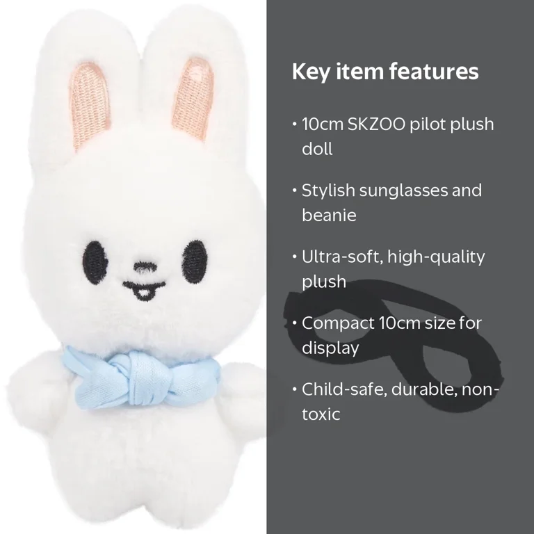 StrayKids skzoo ジニレット ポガリ pilot 10cm スキズ 10cm SKZOO Pilot Plush Doll - Stray Kids Fan Meeting Collectible