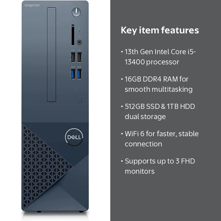DELL Inspiron 3020s 新品未開封 Dell Inspiron 3020S Computer, Intel i5, 16GB RAM, 512GB SSD+1TB
