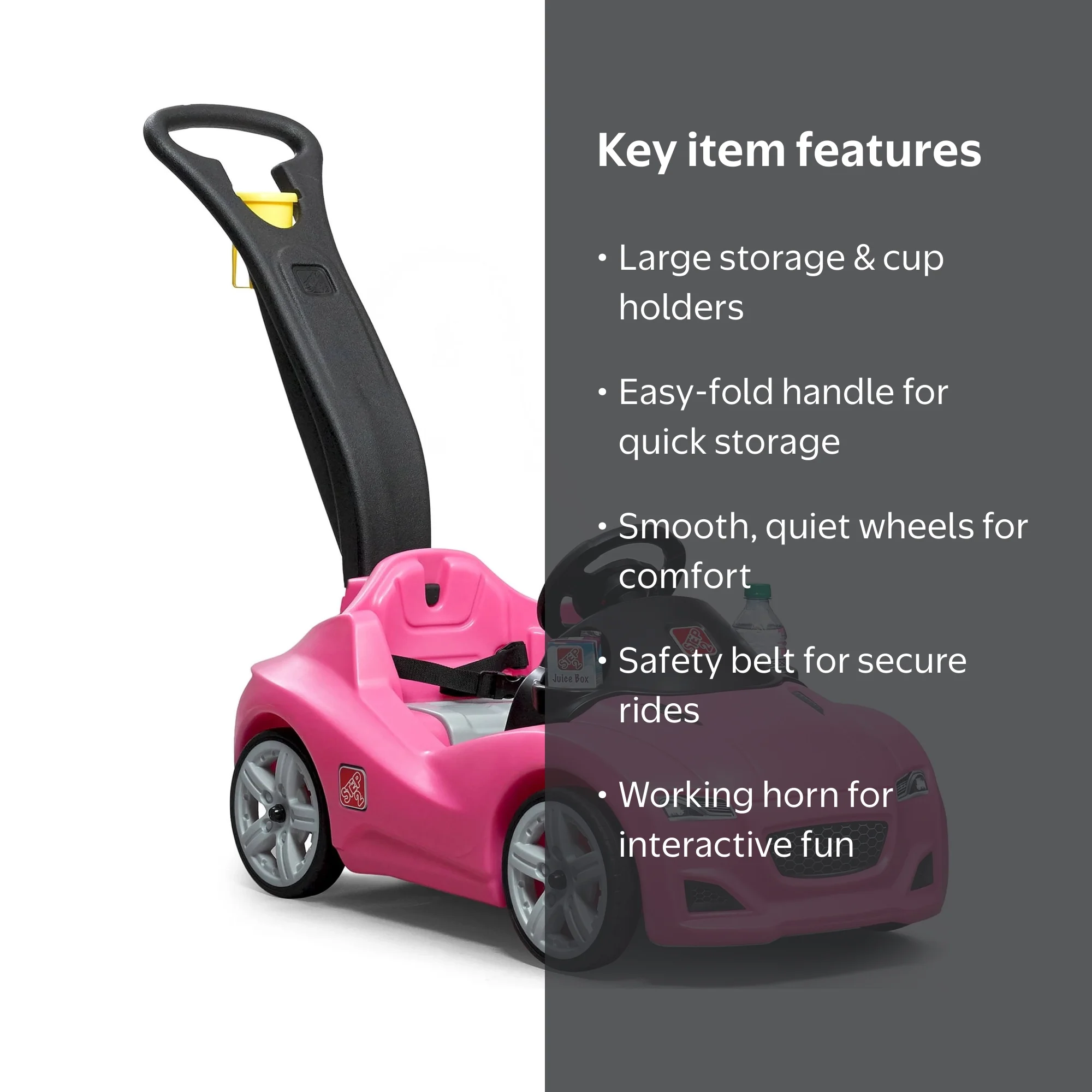 Step2, Whisper Ride Cruiser, Pink, Safety Features - Walmart.com