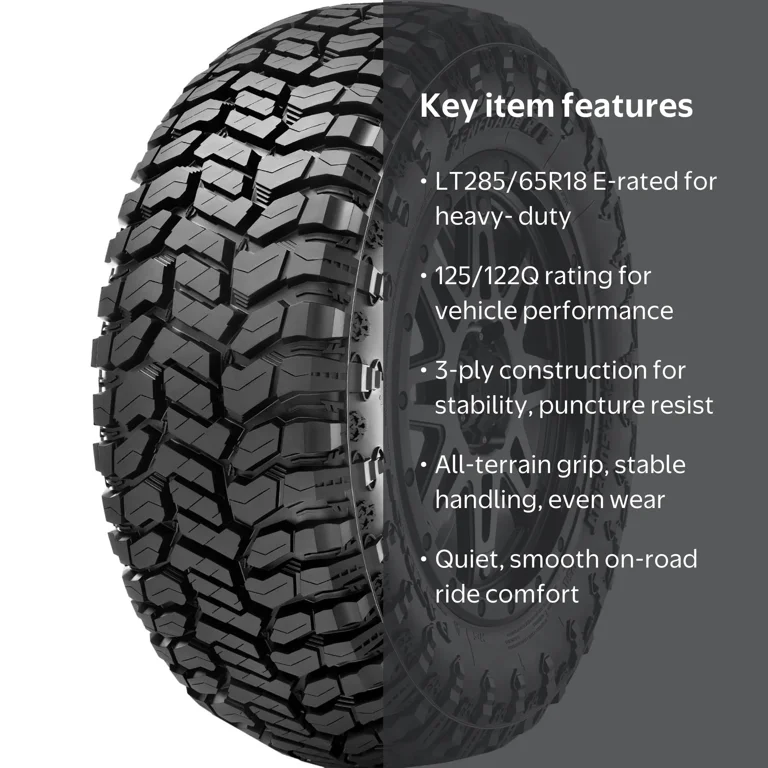 RADAR RENEGADE RT High Performance 285/65R18 125/122Q Tire with