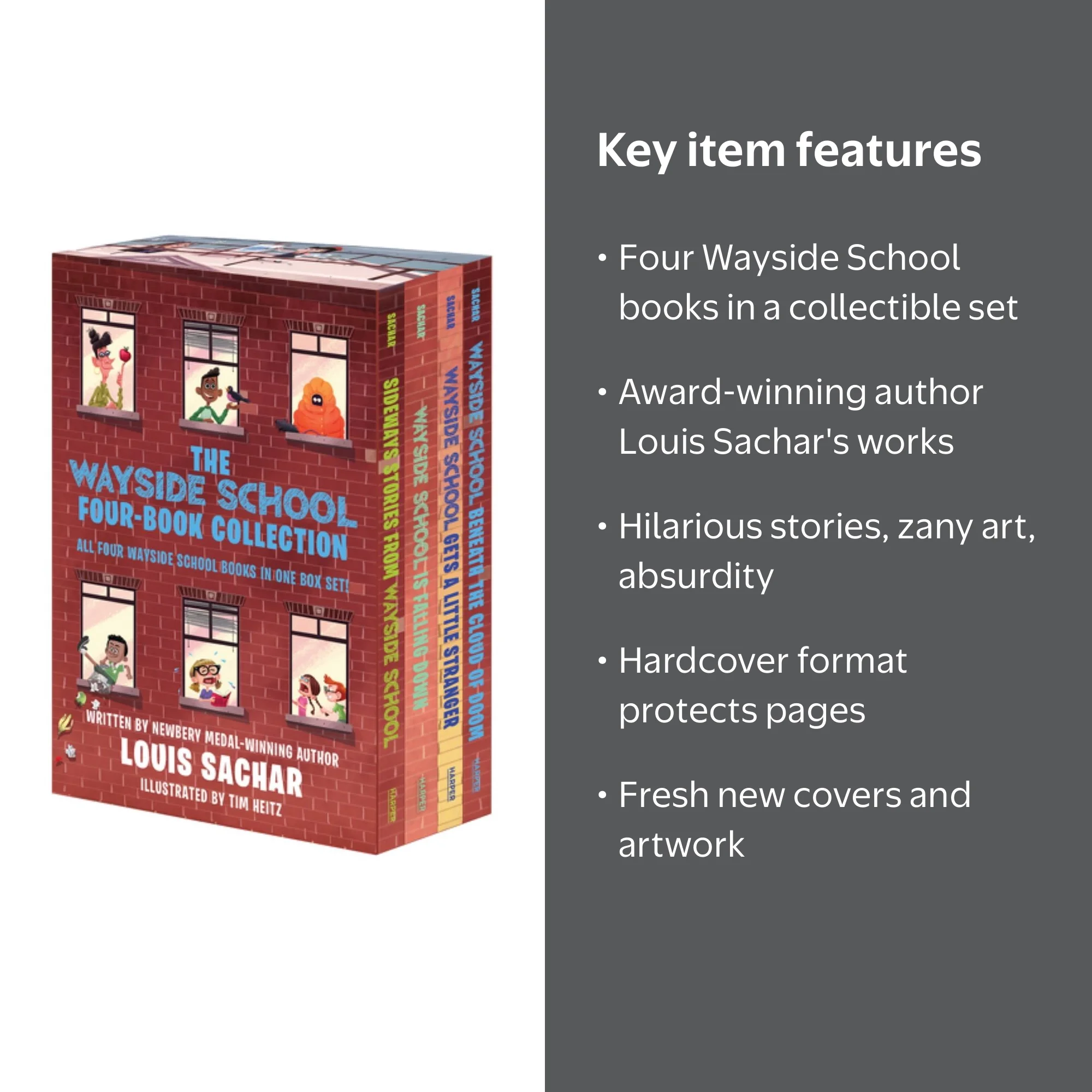 HarperCollins Wayside School 4-Book Box Set by Louis Sachar